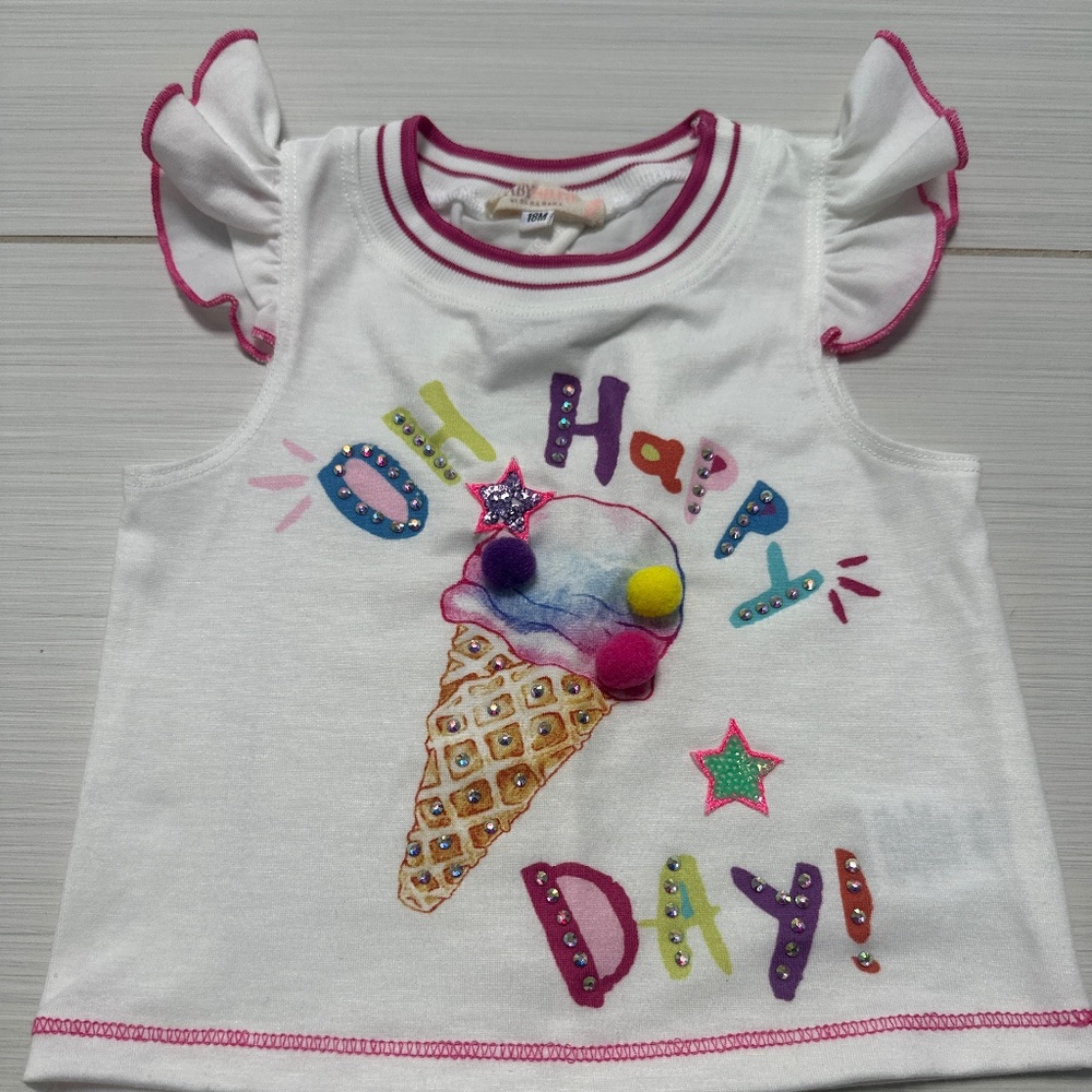 Baby Sara brand Flutter Sleeve Top